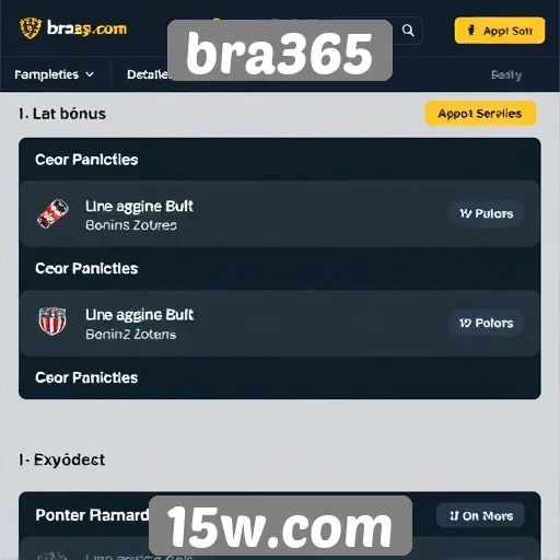 Recursos de bônus e promoções do bra365
